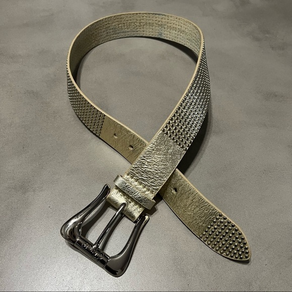 GUESS Genuine Leather Studded Belt - Picture 2 of 7